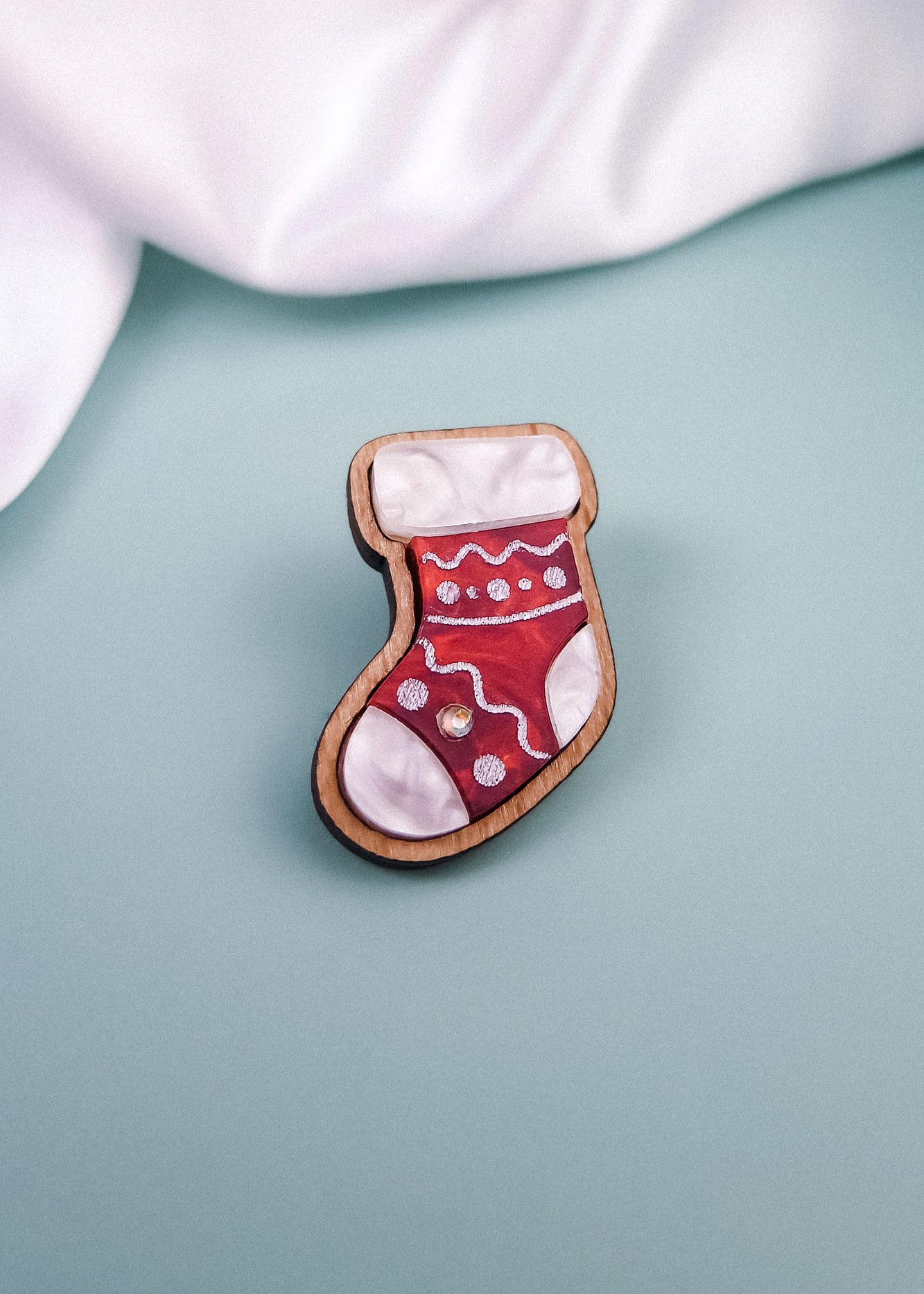 Christmas Stocking Pin - DORUZOVA