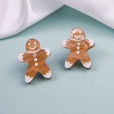 Gingerbread Man Studs - DORUZOVA