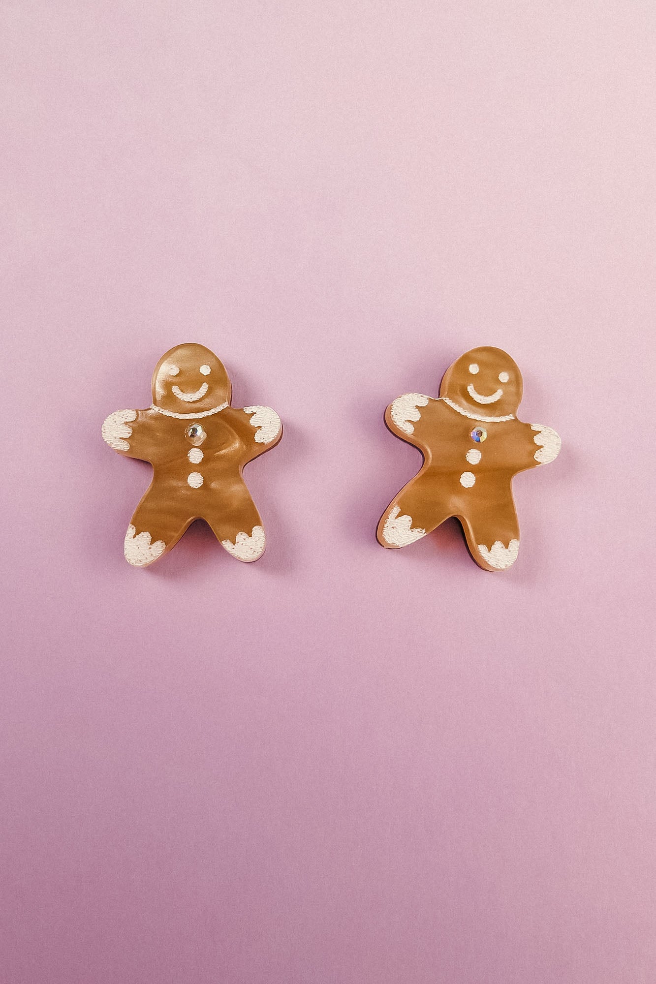 Gingerbread Man Studs - DORUZOVA