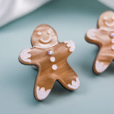 Gingerbread Man Studs - DORUZOVA